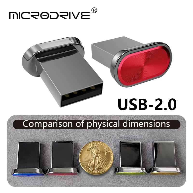Super Mini USB Flash Drive Waterdichte Pendrive 64GB 32GB 16GB 8GB 4GB Real Capaciteit USB Memory Stick Thumbdrive