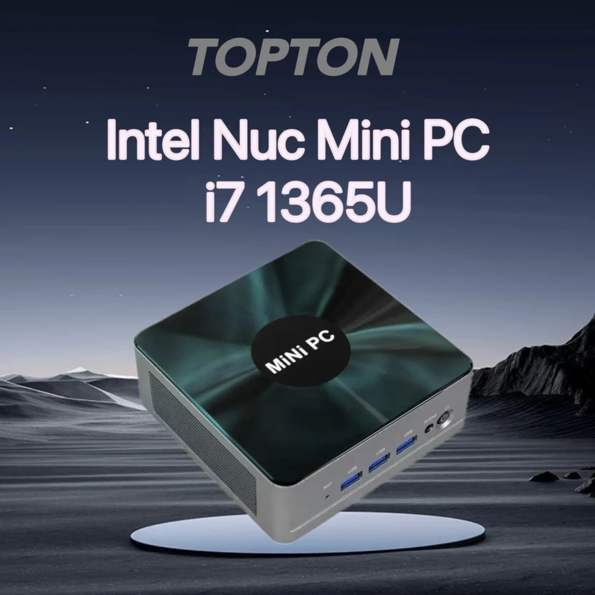 TOPTON Intel Nuc i7 1365U ES   Gaming Mini PC Thunderbolt 4 2*DDR5 2*i226-V 2.5G LAN Firewall Computer Windows 11 WiFi6E