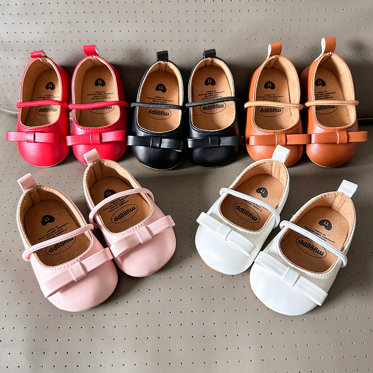 รองเท้าเด็กใหม่รองเท้าหนังเด็กทารกเด็กผู้หญิงรองเท้ายาง Sole Anti-SLIP Multicolor เด็กวัยหัดเดิน First Walkers ทารกแรกเกิดเปลรองเท้าเด็กวัยหัดเดิน