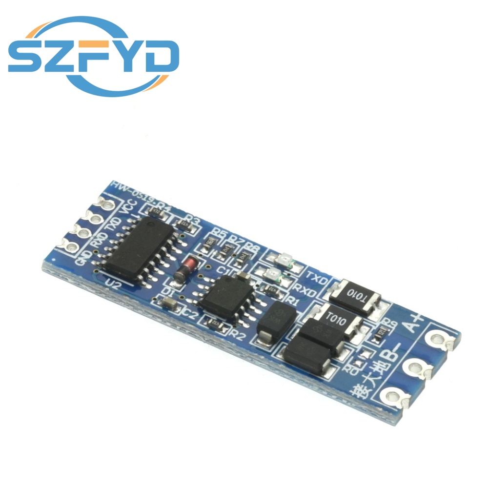 1-10 Uds TTL a RS485 módulo Hardware Control de flujo automático nivel UART serie conversión mutua módulo de fuente de alimentación 3,3 V 5V