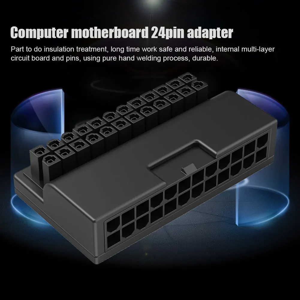 ATX 24 Pin 90 Độ Điện Cắm Bo Mạch Chủ Mainboard Nguồn Điện Cung Cấp Kết Nối Cáp Mô Đun Để Cung Cấp Điện Cáp