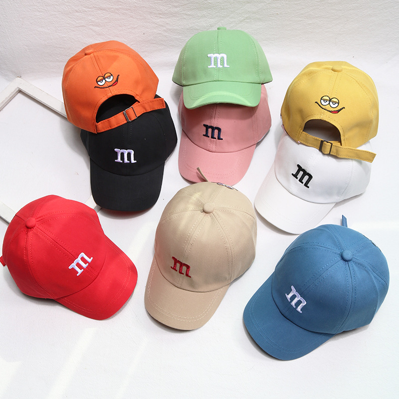 สีทึบเด็กเบสบอลหมวกปัก Peaked หมวกสําหรับเด็กวัยหัดเดินเด็กสาวฤดูร้อนปรับเด็กหมวกดวงอาทิตย์