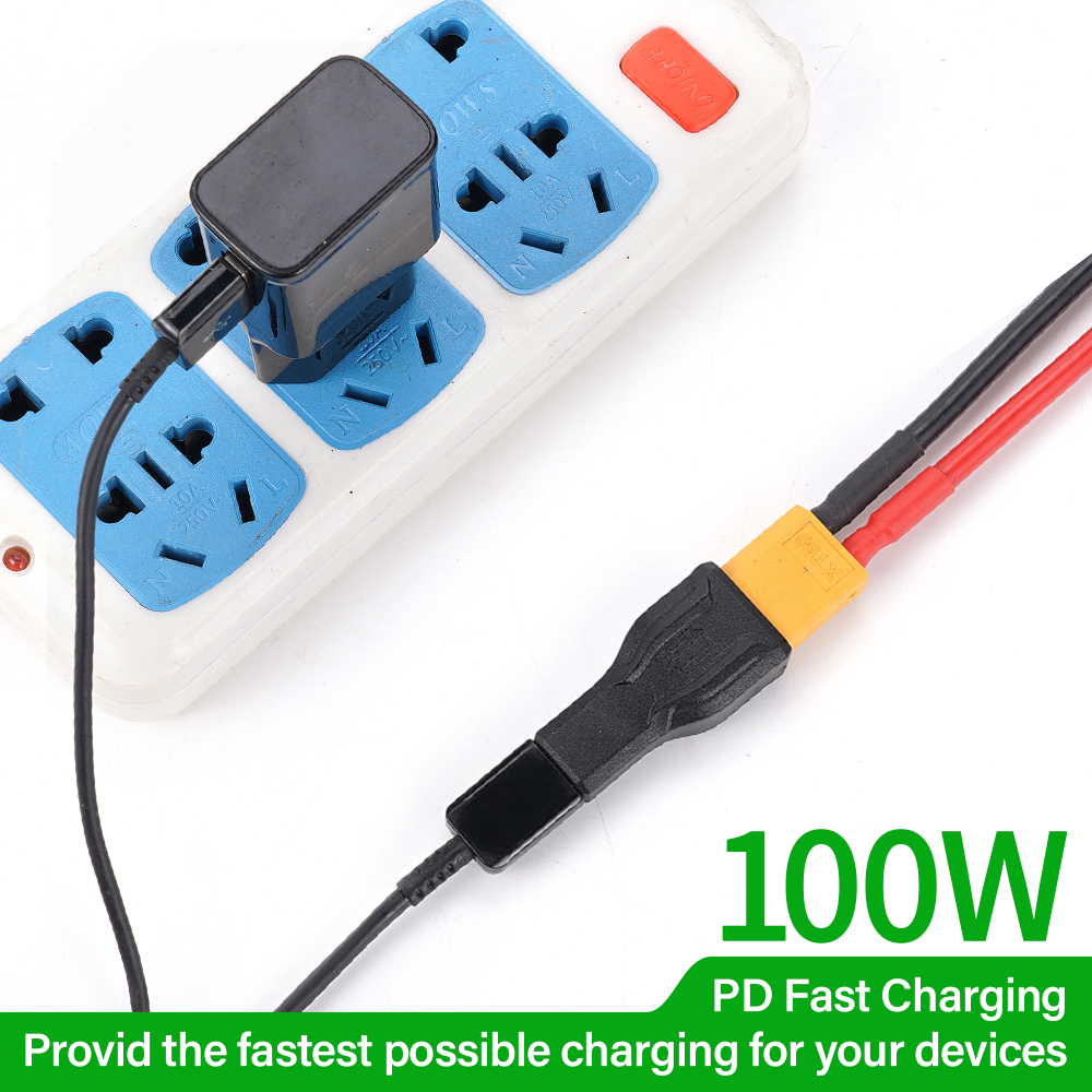 Адаптер типа C к разъему XT60 XT002 USB-адаптер передачи для разъема дрона Модель самолета Модель автомобиля PD Протокол зарядки