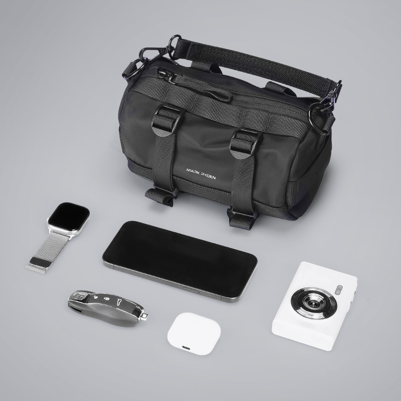 MARKRYDEN Markowa codzienna torba na ramię w kształcie cylindra dla mężczyzn i kobiet