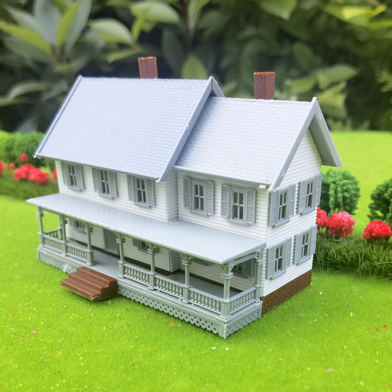 Модель дома в европейском стиле, масштаб 1/160 N