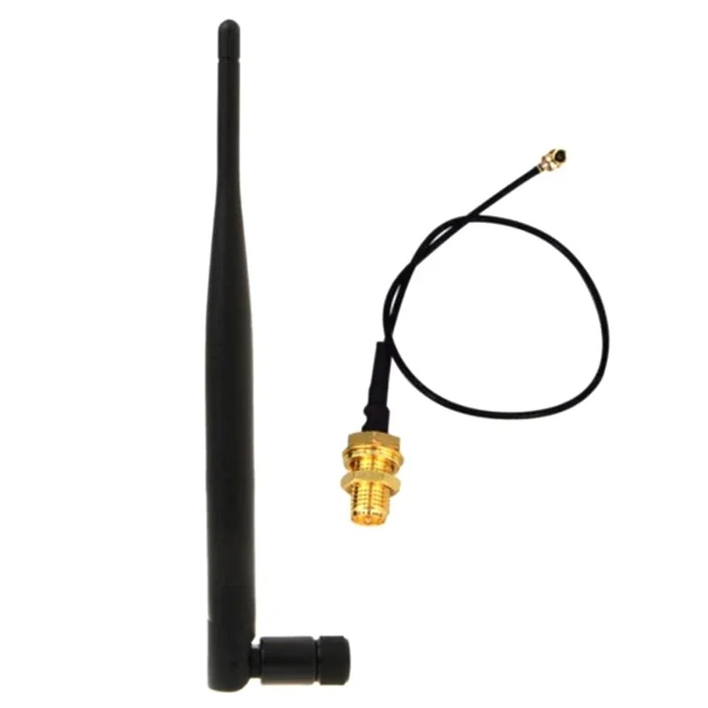 Antena LoRa de 868MHz y 915MHz con conector macho SMA para placa OLED Meshtastic LORA32 ESP32 LoRa + Cable de extensión de 15cm