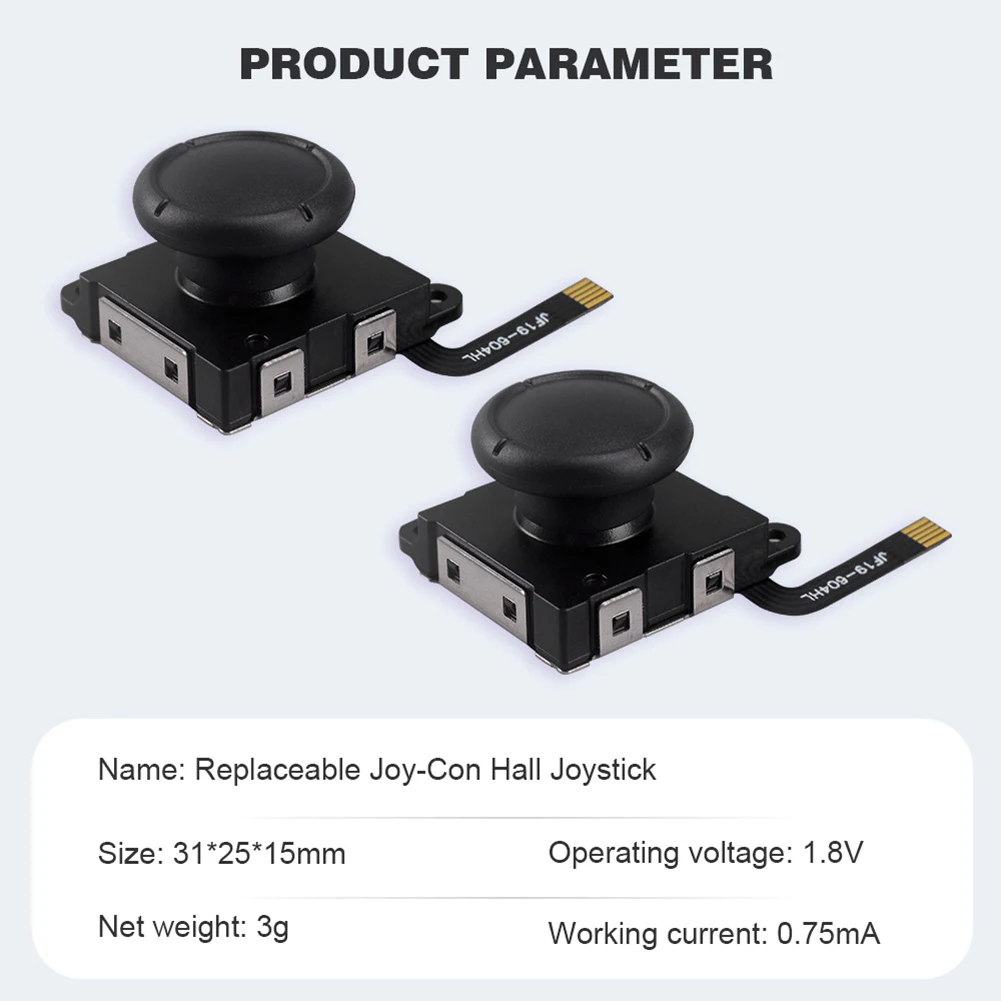 Joystick z czujnikiem Halla bez dryfowania drążek elektromagnetyczny Halla drążek kciuka Halla o wyższej czułości dla przełącznika Nintendo/OLED/Lite