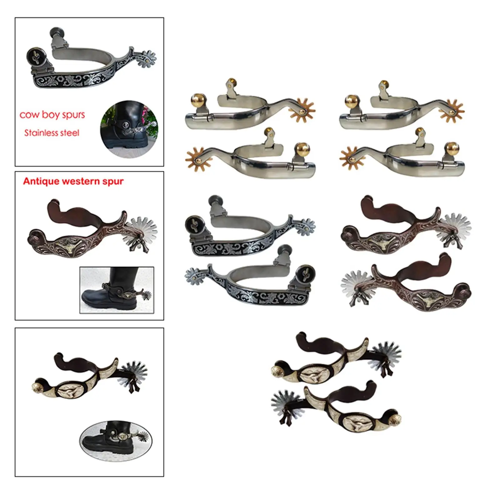 Riding Horse, Durable Rotating Copper Bar, English Riding, High Hardness for
