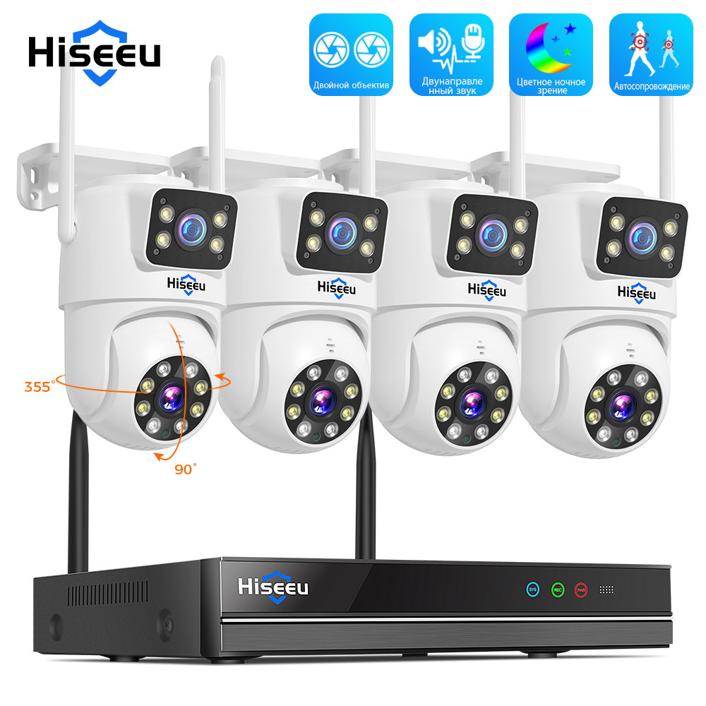 Hiseeu 6MP Wi-Fi Комплект системы