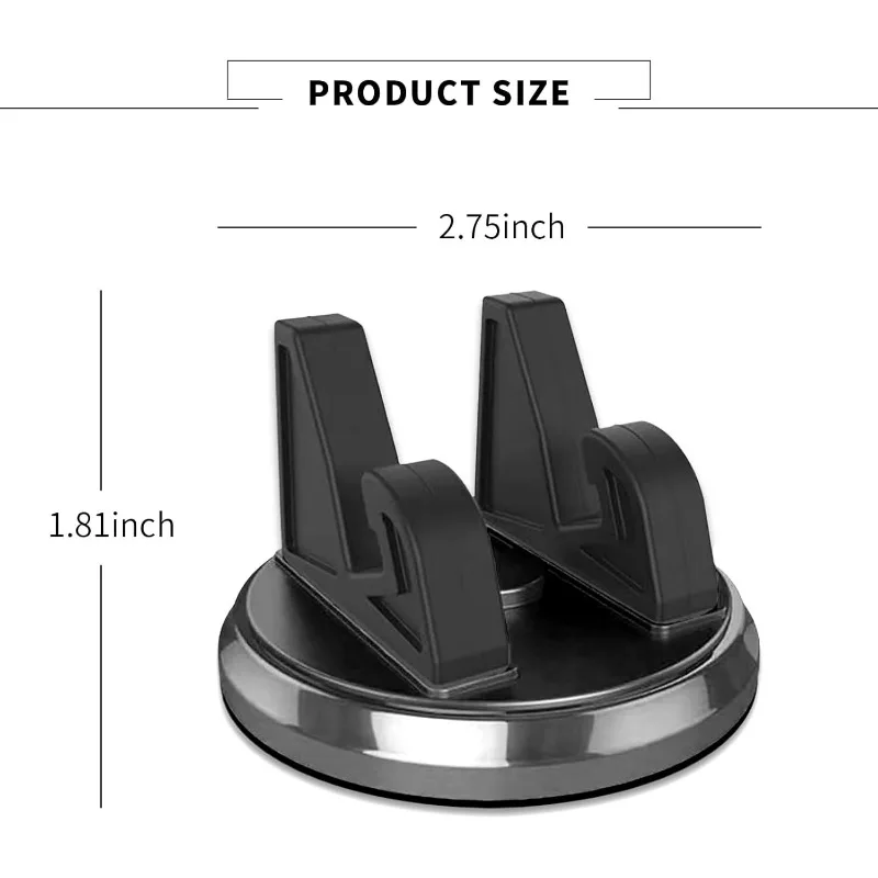 Support de téléphone de voiture rotatif à 360 degrés, support de tableau de bord avec coussinet antidérapant pour IPhone Samsung Xiaomi Huawei, accessoires de voiture
