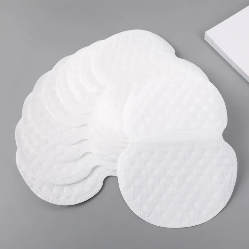 Almohadillas para el sudor en las axilas para hombre y mujer, parche absorbente de sudor transpirable de Color sólido, pegatinas invisibles portátiles de algodón para mantenerse seco, verano