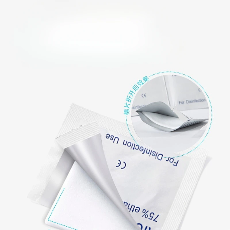 Papel de algodón para desinfección de alcohol al 75%, desinfección desechable, gafas para pantalla de teléfono móvil, limpieza de orificios para los oídos, desinfección alcoh