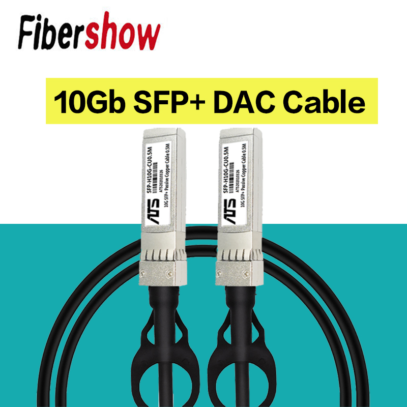 Cables de cobre pasivos de conexión directa 10G SFP + Cable DAC Cable pasivo de conexión directa 0,5-10M para interruptor Cisco Huawei MikroTik