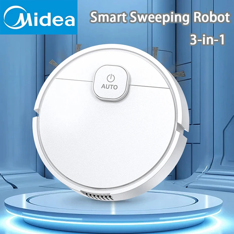 Midea-Robot de barrido inteligente 3 en 1, limpiador inteligente, aspirador completamente automático recargable, barrido de restos, pelo de mascota, electrodoméstico