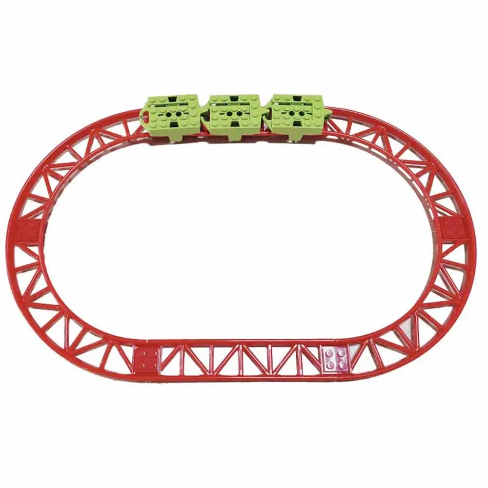 10x Roller Coaster Track Rails Small Paticle Technical Parts MOC Building Block Compatible with legoeds 25061 26559 26560 26060