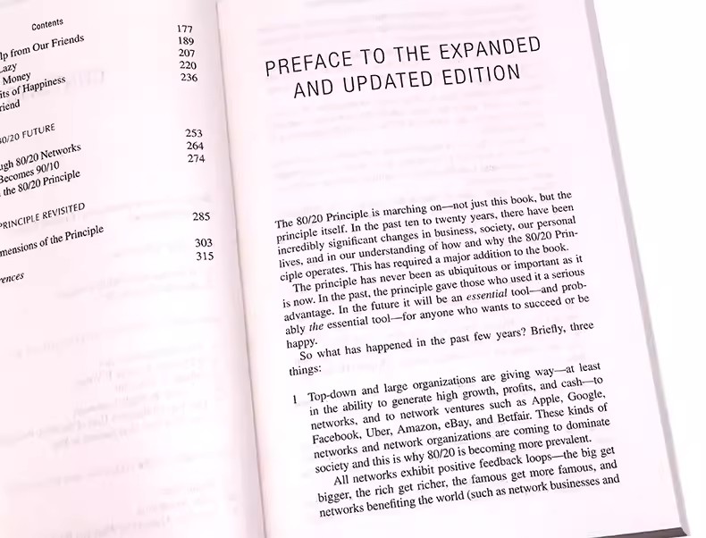 80/20 principlee โดย Richard Koch: ศาสตร์แห่งความสำเร็จจากเกม Buku bacaan ภาษาอังกฤษ