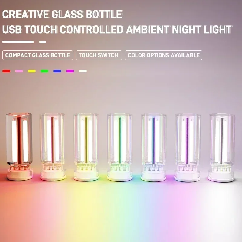 Auto USB LED Glühlampe Touch Dimmbare Nachtlicht Plug-in Tragbare Beleuchtung Glühbirne Dekorative Atmosphäre Lichter für Auto Schlafzimmer