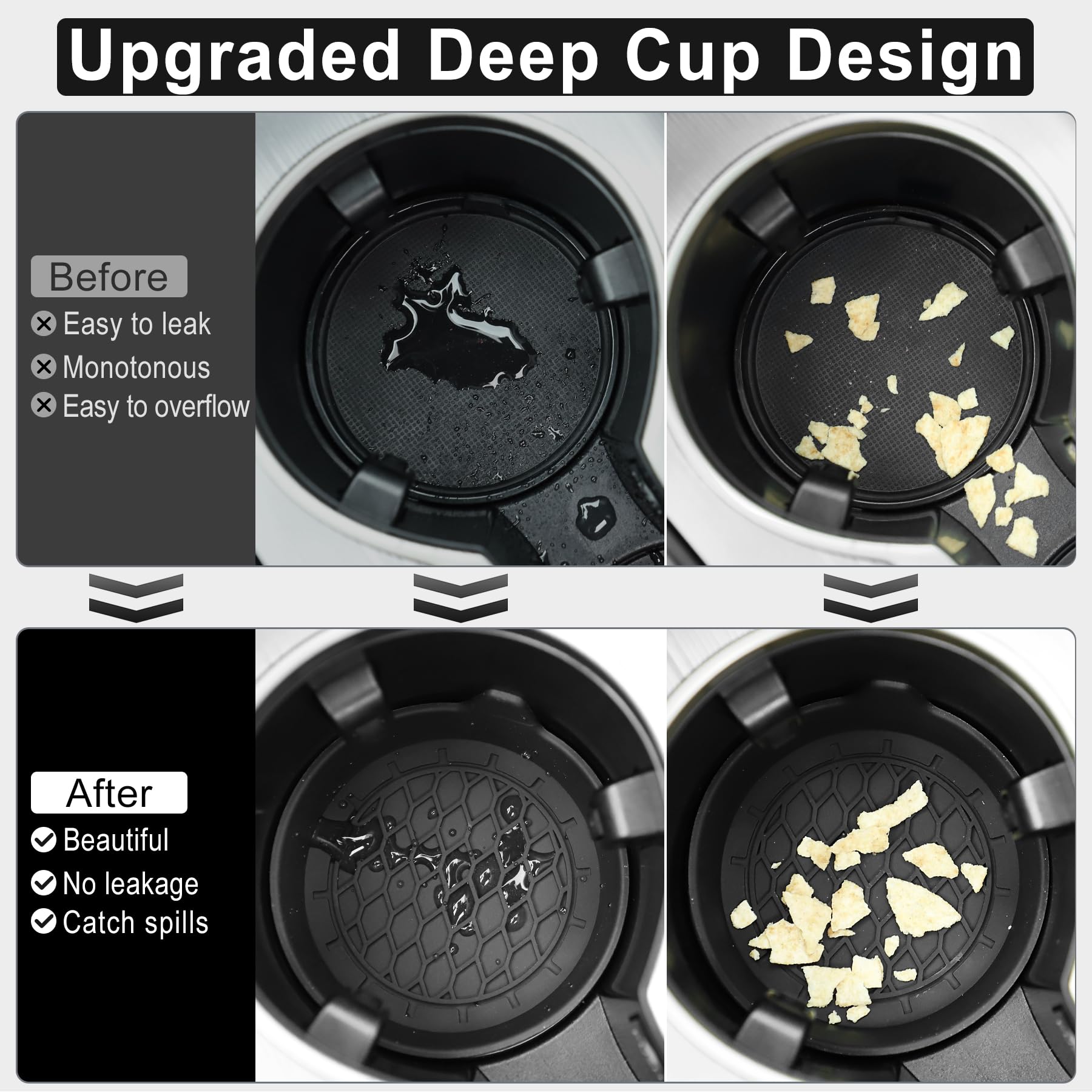 2/4 stücke Auto Tasse Halter Untersetzer Silikon Tasse Halter Einsatz Universal Non-Slip Tasse Halter Auto Zubehör Innen stille Tasse Pad