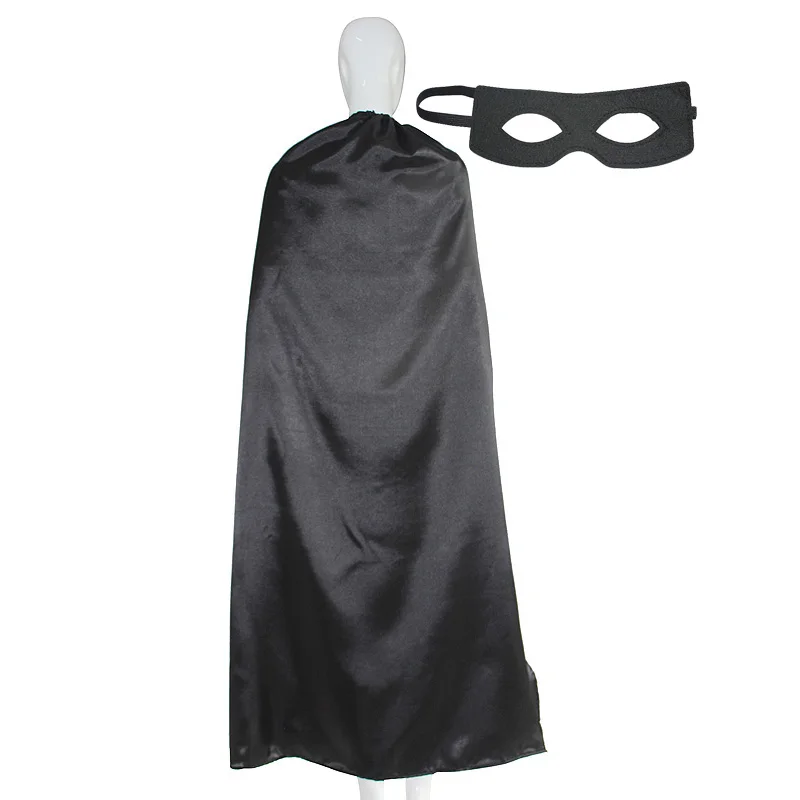 Superhelden-Umhänge für Erwachsene, für Damen und Herren, mit Masken, Weihnachtskostüm, schlichte, solide Fleckenumhänge, Halloween-Kostüme