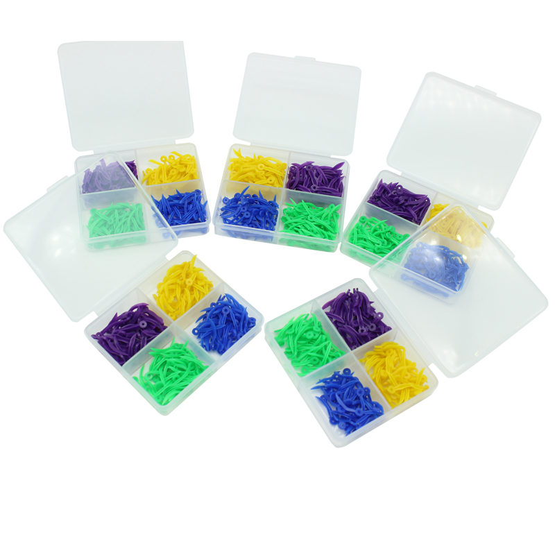 使い捨てプラスチック製歯科用ウェッジ,円形の穴,口腔ケアアクセサリー,歯科材料,歯科医