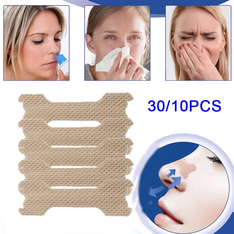 Adults Sleep Snoring Nasal Patch Breathable Nasal Patch Ventilation Nasal Patch Correction Physical Expansion