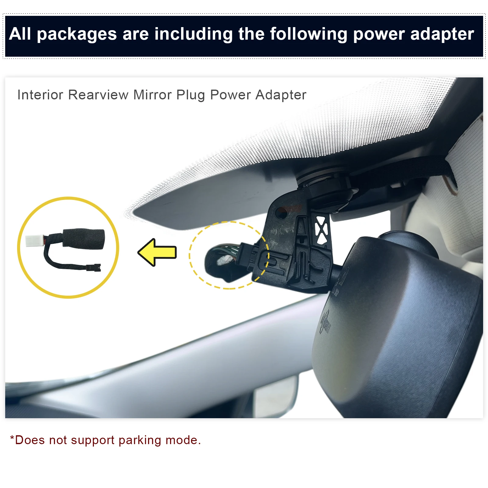 Mangoal 4K Dash Cam Cocok Untuk Dodge Charger 2015-2023 (Model A) G-Sensor Monitor Parkir Video UHD 2160P Kontrol Aplikasi WiFi