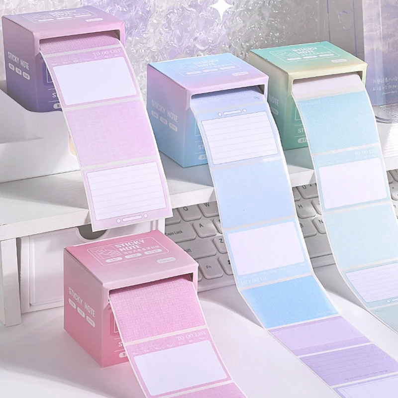 256 pcs/box Pull-type Post-It Note Paper Students Fully Adhesive Index Label Stickers Notes School Office Supplies Stationery