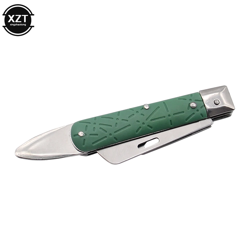 Grafting Folding Knife Garden Seedling foldable Cutter Branch Cutting Pruning Tool Tree Budding Blade Nursery Bark Peeler Lifter