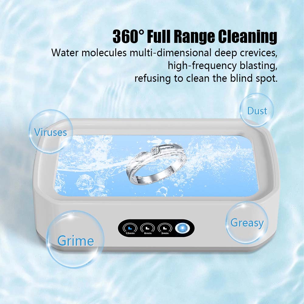Xiaomi Ultrasonic Cleaner 650ML ขนาดใหญ่ความจุ Fast ที่มีประสิทธิภาพเครื่องประดับรั้งแว่นตาเครื่องประดับทําความสะอาดเครื่องใช้ในครัวเรือน
