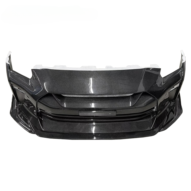 Bumper depan rahasia top serat karbon penuh untuk NISSAN GTR R35 bodykit 2008-2018