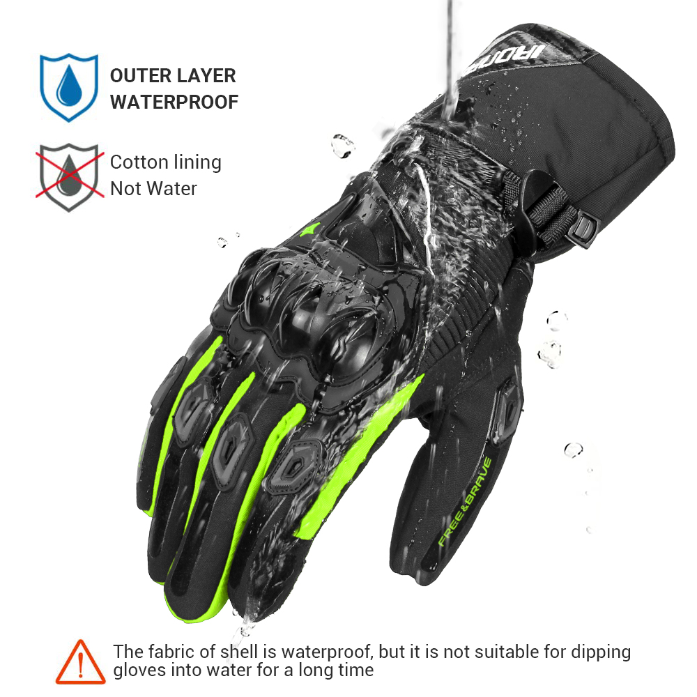 Motorcycle Gloves Touch Screen Protective Winter Motorbike Waterproof Windproof Riding Motocross Gloves for Men