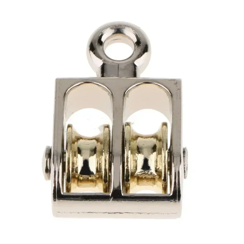 36/52/75 มม.โลหะมัดโลหะผสมสังกะสี FIXED Pulley Crown BLOCK และ Tackle ยกล้อ MINI SINGLE/Double Pulley สําหรับ DIY
