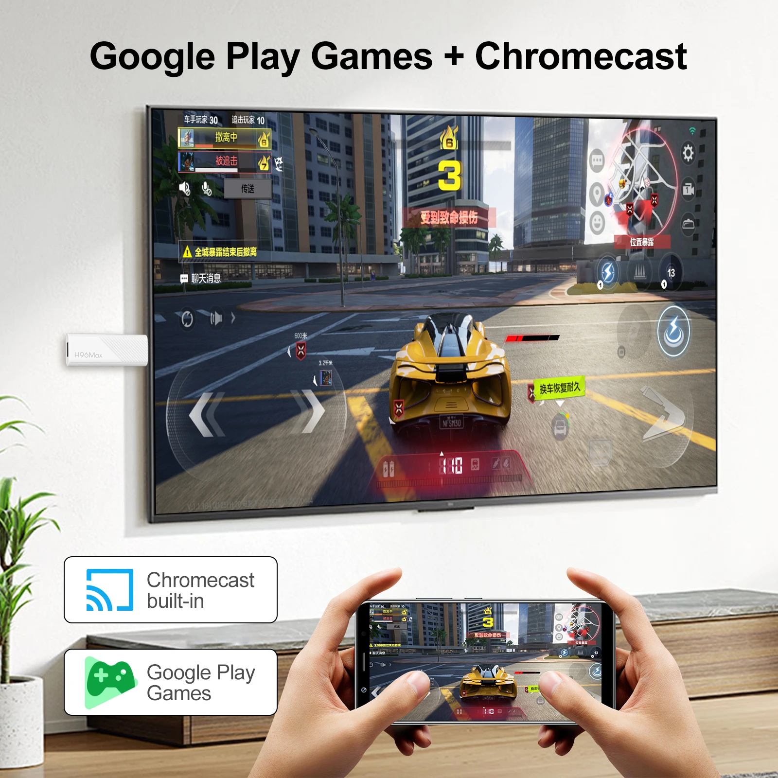 H96Max H313 TV Stick 4K Android 10 TV Box 2.4/5G WiFi6 H96 Max Smart TV USB2.0 Умный дом 4K HDR Голосовое управление Android 4K