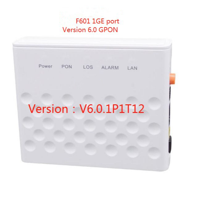 100% Original nuevo ZXHN F601 1GE puerto versión 6,0 GPON Terminal ONT Terminal óptico 1GE Puerto Novo envío gratis