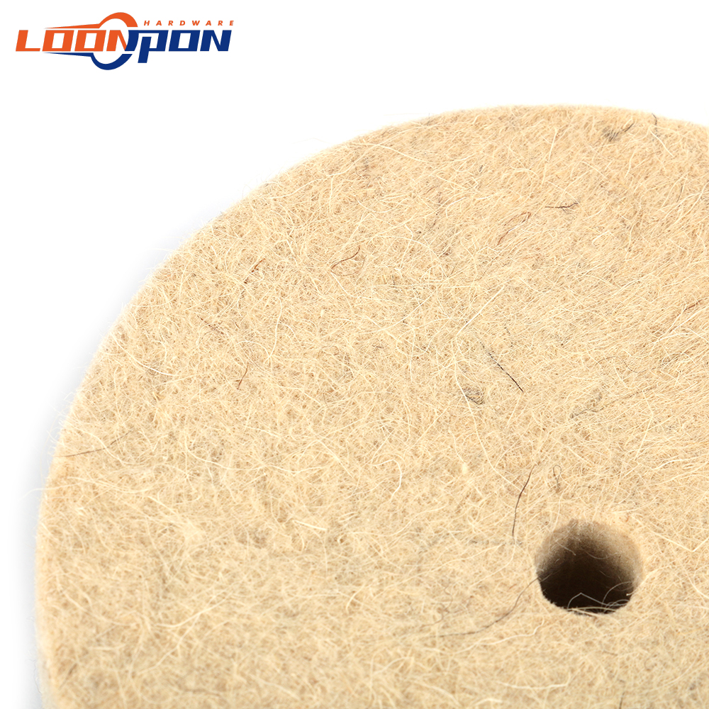 Len Nỉ Đánh Bóng Đá Mài ĐỆM PHỒNG Máy Đánh Bóng Miếng Dụng Cụ Xoay 3 ~ 12 Inch