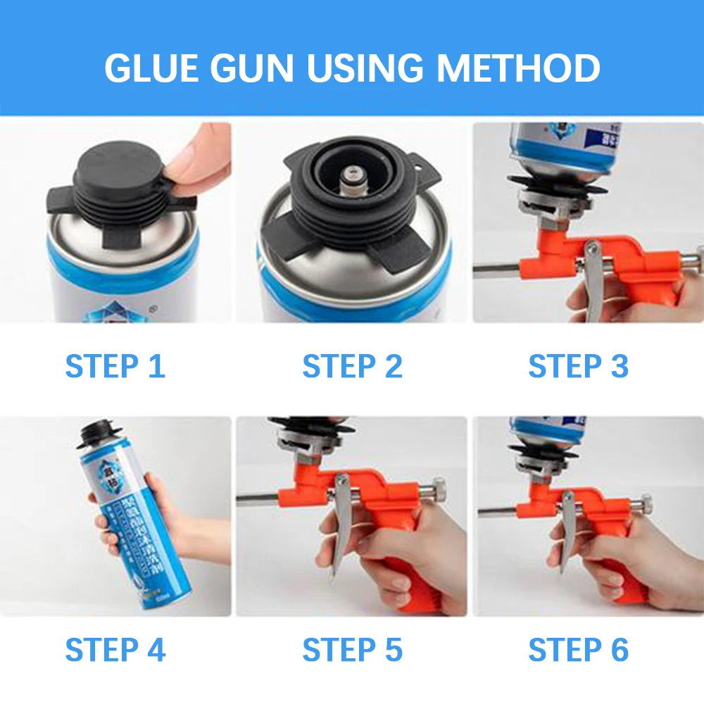 Foam Expanding Spray Gun Polyurethane Foam Gun Glue Sealant Specia Bubble Tool Foam Glue Gun Metal Home Accessories