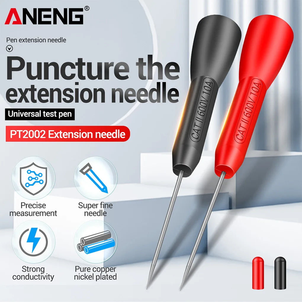 ANENG 1 par de sondas de prueba multímetro Universal puntas dispositivo de medición pines probador portátil accesorios desmontables