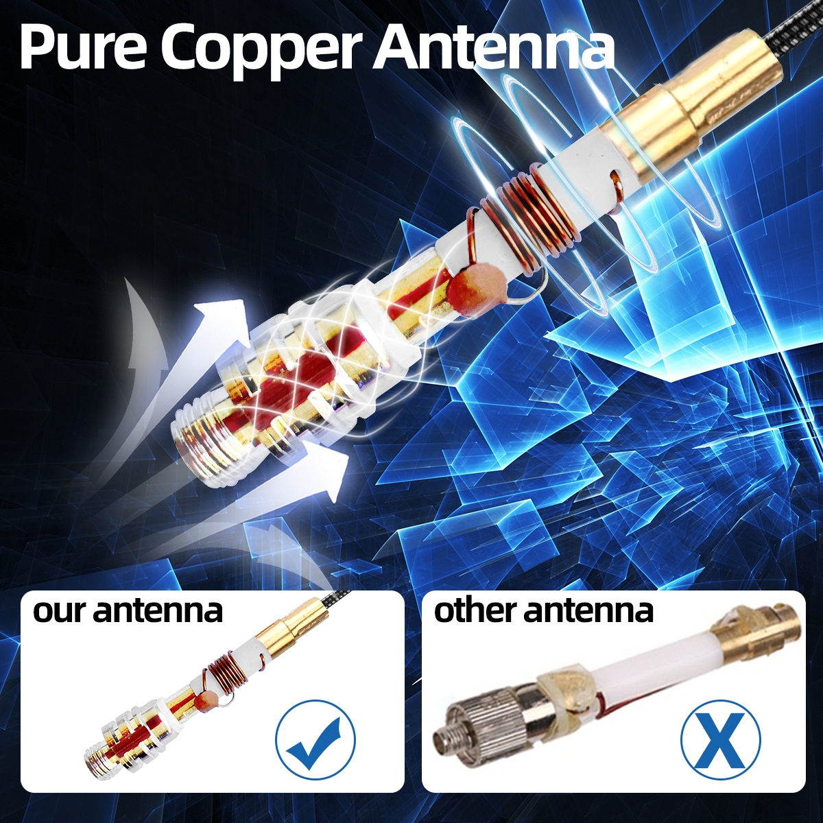 Abbree AR-188 sma antena fêmea banda dupla 144/430mhz para baofeng uv 5r 5rh 21 pro quansheng uv k5 k5(8) walkie talkie rádio amador
