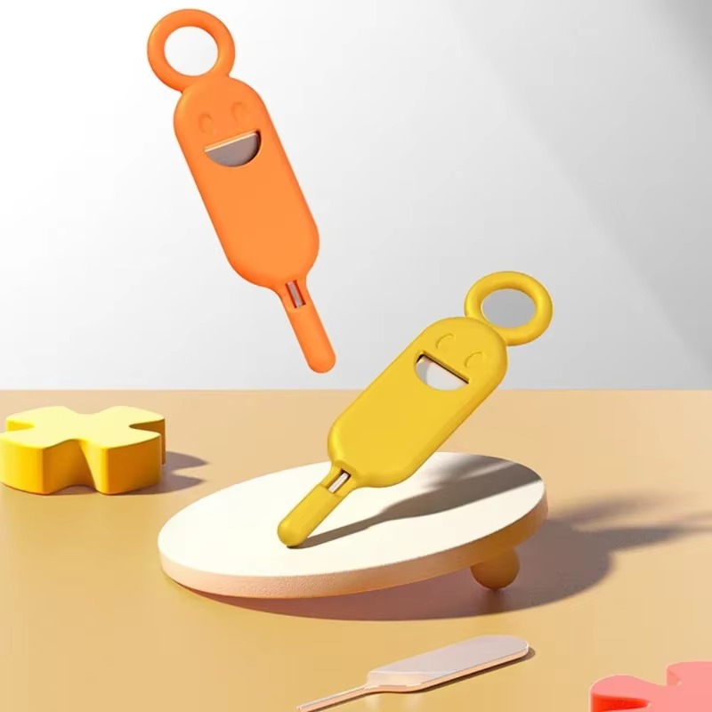 Portátil Sim Card Removal Tool, Tray Ejector, Needle Pin Opener, Anti-lost Phone, TF Card Storage Case, Charme Keychain, 2 em 1