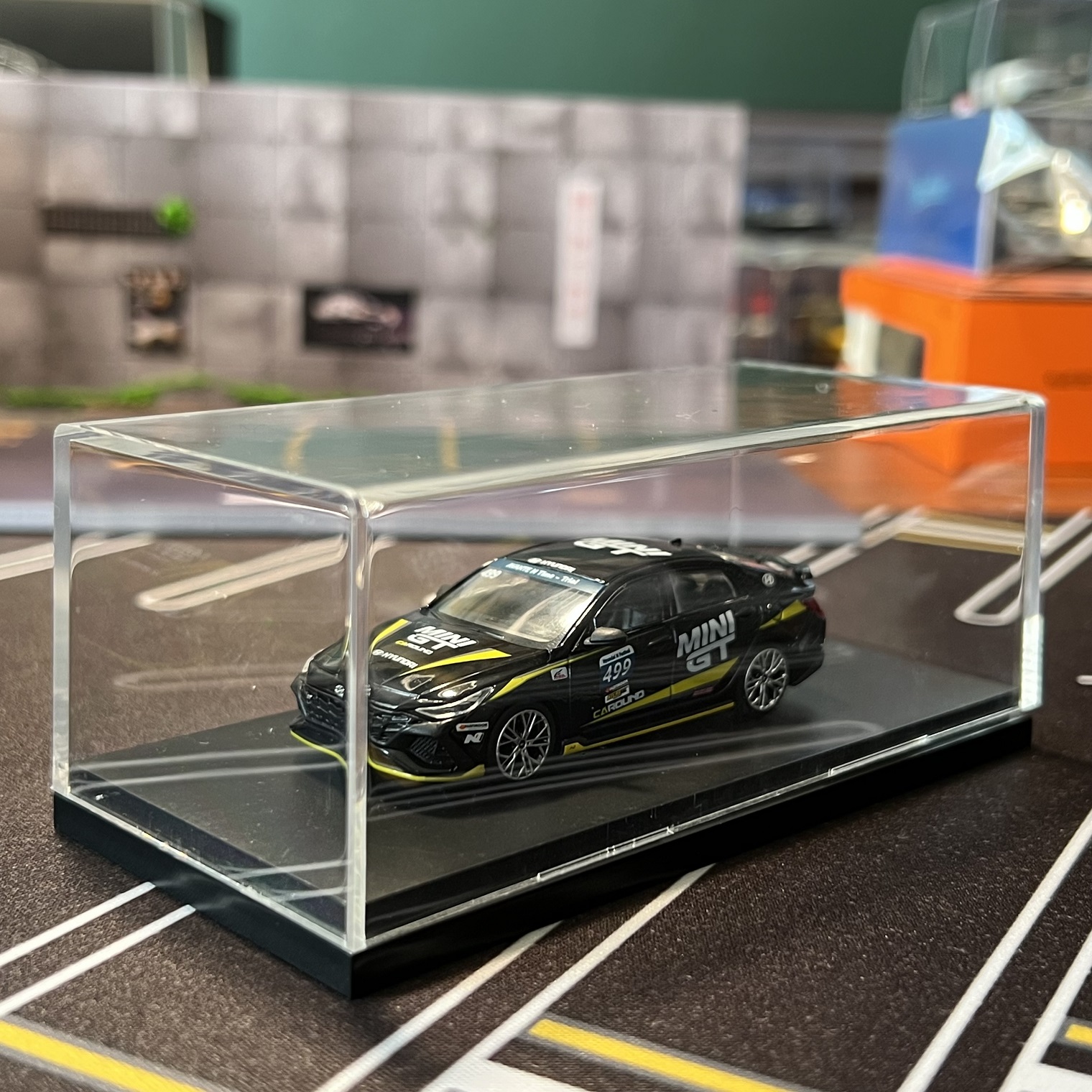 1/64 1/32 1/43 Caja de exhibición acrílica de coche modelo fundido a presión (excluido el coche)