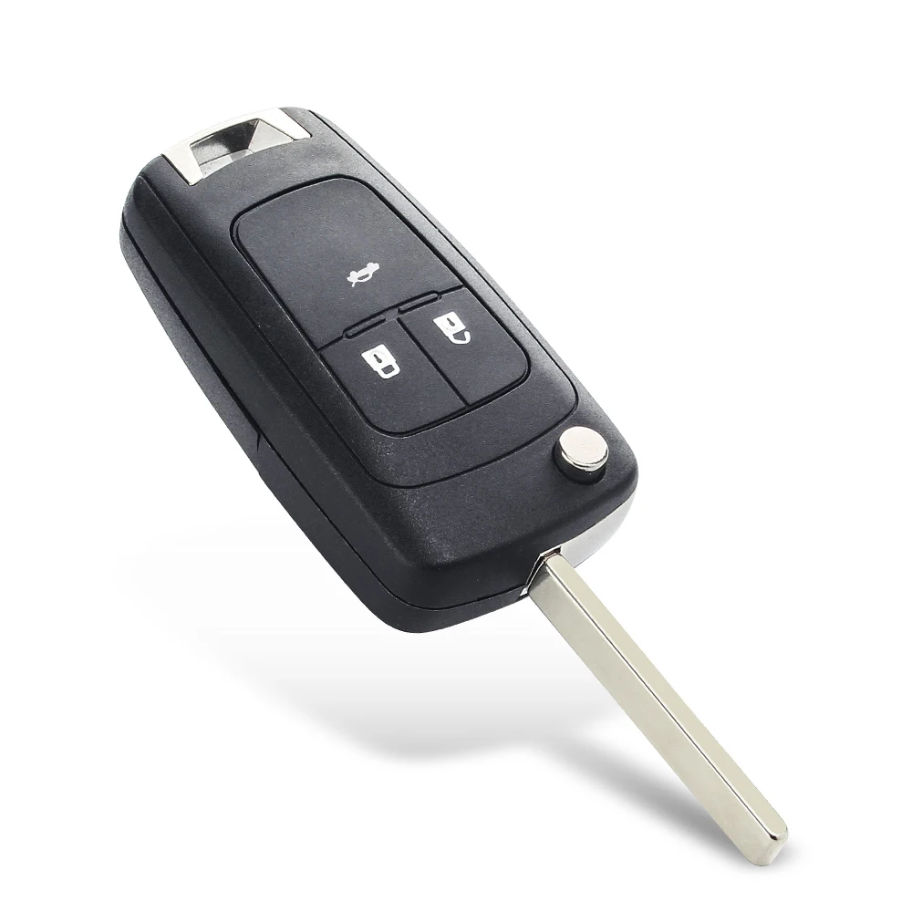 KEYYOU For Chevrolet Cavalier Aveo 2020 Fob HU100 Blade New 2/3 Buttons Flip Folding Remote Car Key Shell Case