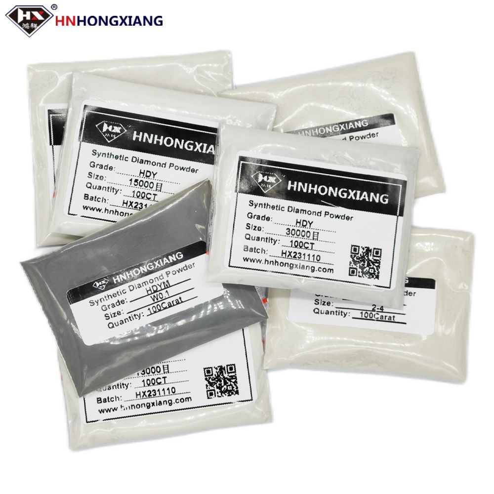 Diamante sintético e polimento, Pó de mícron de diamante, 20g, 60000 Mesh, polimento esmeralda