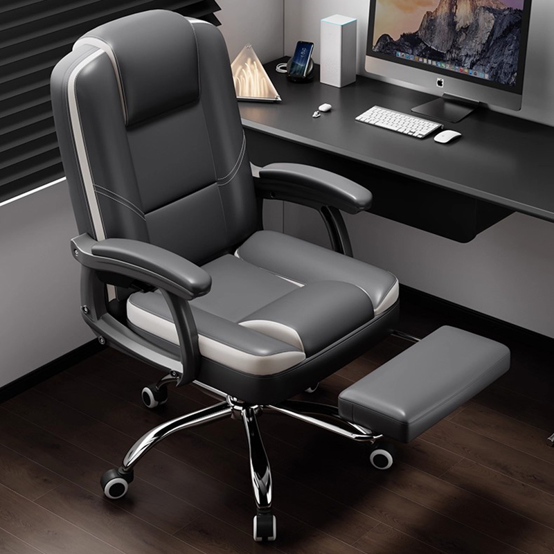 Comfortable Computer Office Chairs Back Support Footrest Mobile Recliner Office Chairs Comfy Leather Sillas De Oficina Furniture