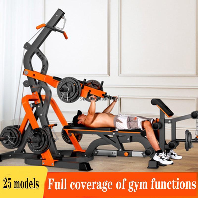 Bench press squat gantry rumah gym, peralatan kebugaran latihan komprehensif kombinasi kekuatan Multifungsi