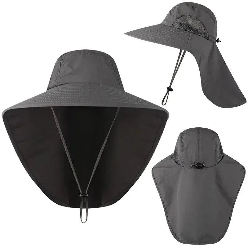 Chapéus de beisebol de aba larga para mulheres e homens sol defensor resfriamento pescoço guarda safari boné para caminhadas pesca ao ar livre chapéu com aba
