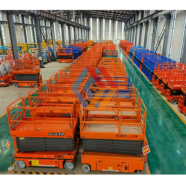 2025 6m 12m Electrical Lift Platform Battery Powered Lifting Platform Sissor Ladder Work Platform Movable Scaffold Scissors Lift