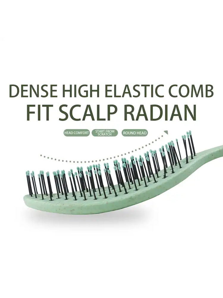 Pente de massagem de cabelo com cerdas de nylon escova de cabelo encaracolada desembaraçadora para salão de cabeleireiro ferramentas