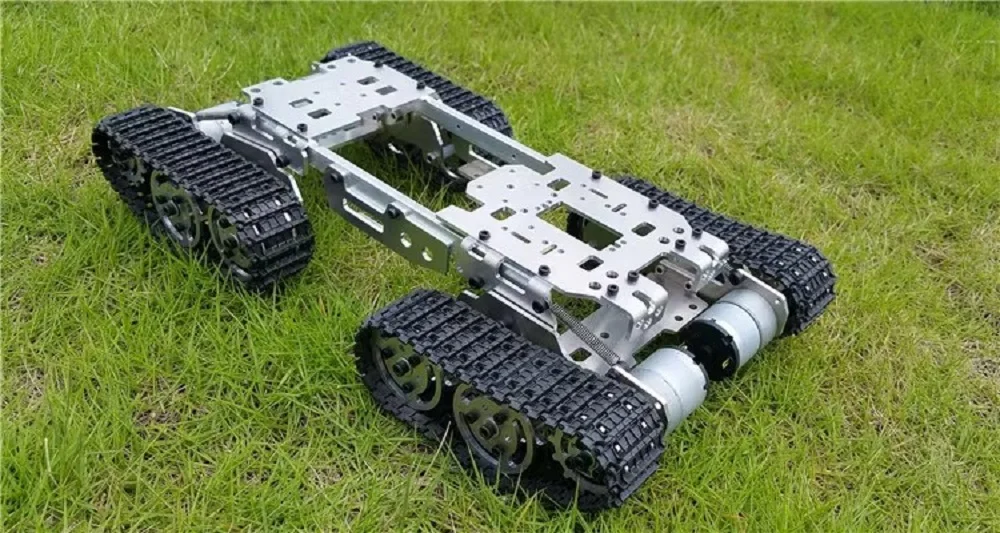 Hấp Thụ Sốc Robot Xe Tăng Xe Khung Xe Bánh Xích Xe Bánh Xích Xe Ô Tô Với Động Cơ DC Vượt Qua Những Trở Ngại Drift Xe DIY Thân Chi Tiết Đồ Chơi