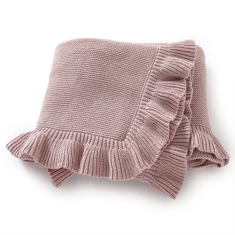 Coperte per neonati a doppio uso neonato bambini ragazzi ragazze passeggino in maglia solida Nursery lettino da viaggio culla trapunte 90*70cm tappetino ricevente