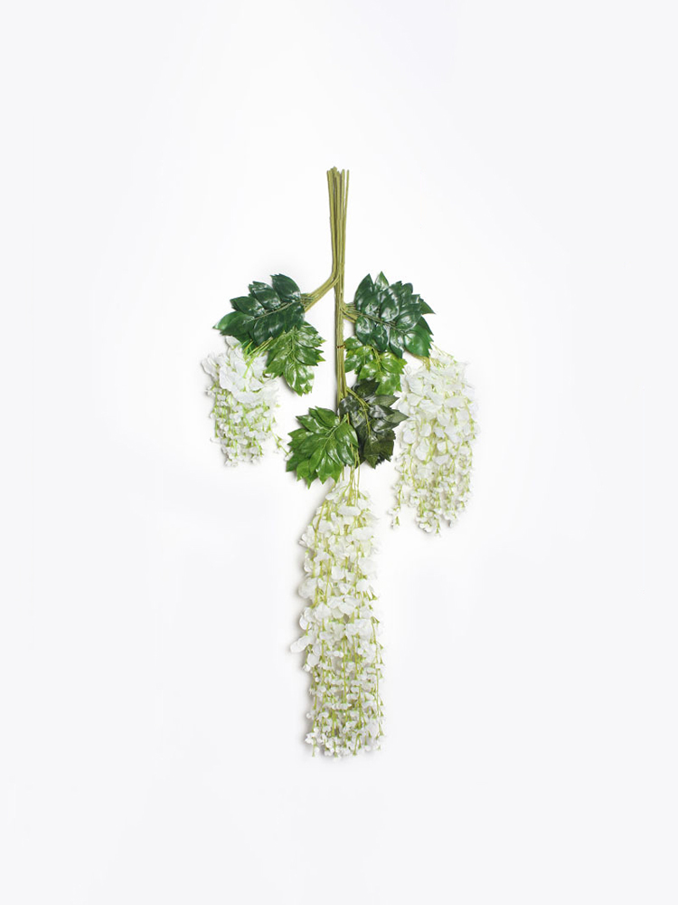 12 sztuk sztuczne kwiaty glicyni ciąg wisząca girlanda ślub na świeżym powietrzu łuk ogrodowy dekoracja dekoracje domowe na przyjęcie sztuczny kwiat